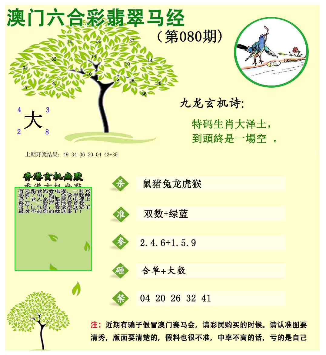 080期翡翠马经[图]